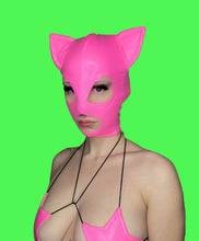 Load image into Gallery viewer, Neon Pink Kitty Hood