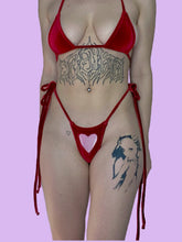 Load image into Gallery viewer, Lil Love Bunny Thong Red n Pink
