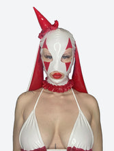 Load image into Gallery viewer, Lil Clown Hood White n Red