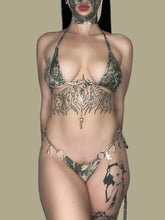 Load image into Gallery viewer, Lil Hunter Bikini Top Green

