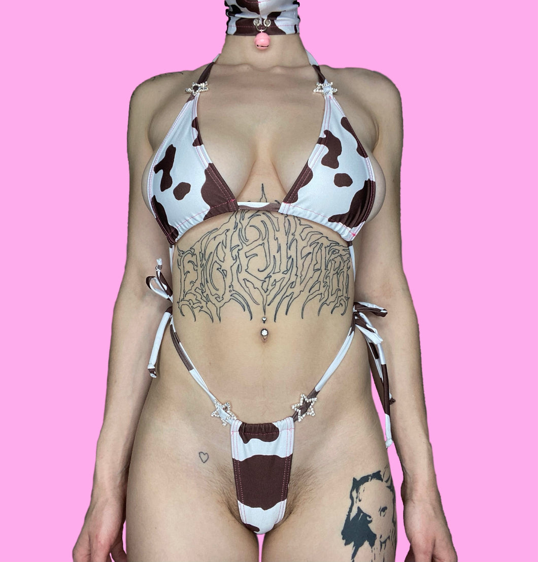 Lil Chocolate Cow Bikini 2Pc Set