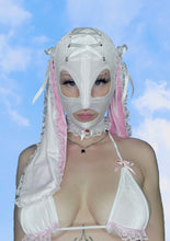 Load image into Gallery viewer, Princess Bunny Hood White n White
