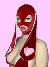 Load image into Gallery viewer, Lil Love Bunny Hood Red n Pink

