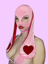 Load image into Gallery viewer, Lil Love Bunny Hood Pink n Red
