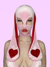 Load image into Gallery viewer, Lil Love Bunny Hood Pink n Red
