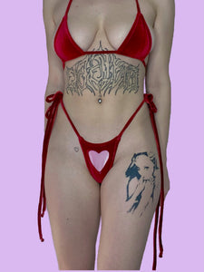 Lil Love Bunny Thong Red n Pink