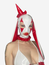 Load image into Gallery viewer, Lil Clown Hood White n Red
