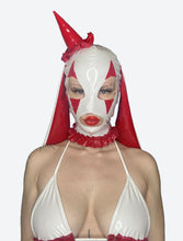 Load image into Gallery viewer, Lil Clown Hood White n Red
